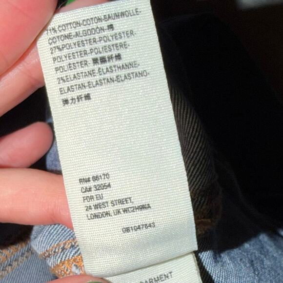 Free People We The People Dark Blue High Waisted Skinny Jeans- 27 - Picture 6 of 9